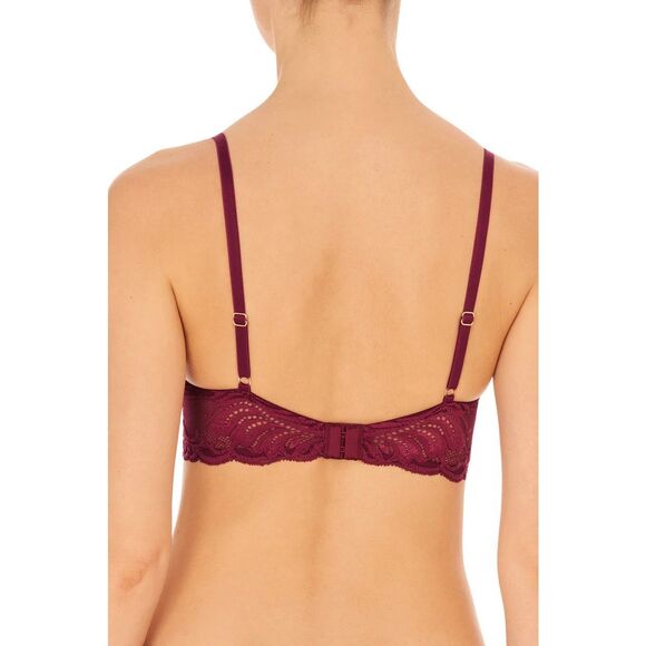 Natori NWT UNDERWIRE Feathers Plunge Bra t-shirt 32D - Picture 3 of 5